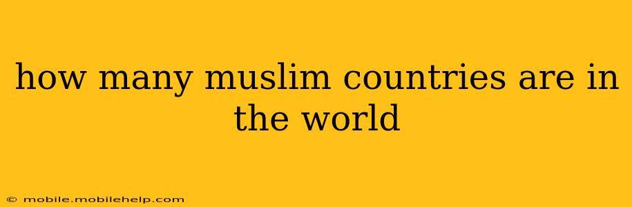 how many muslim countries are in the world